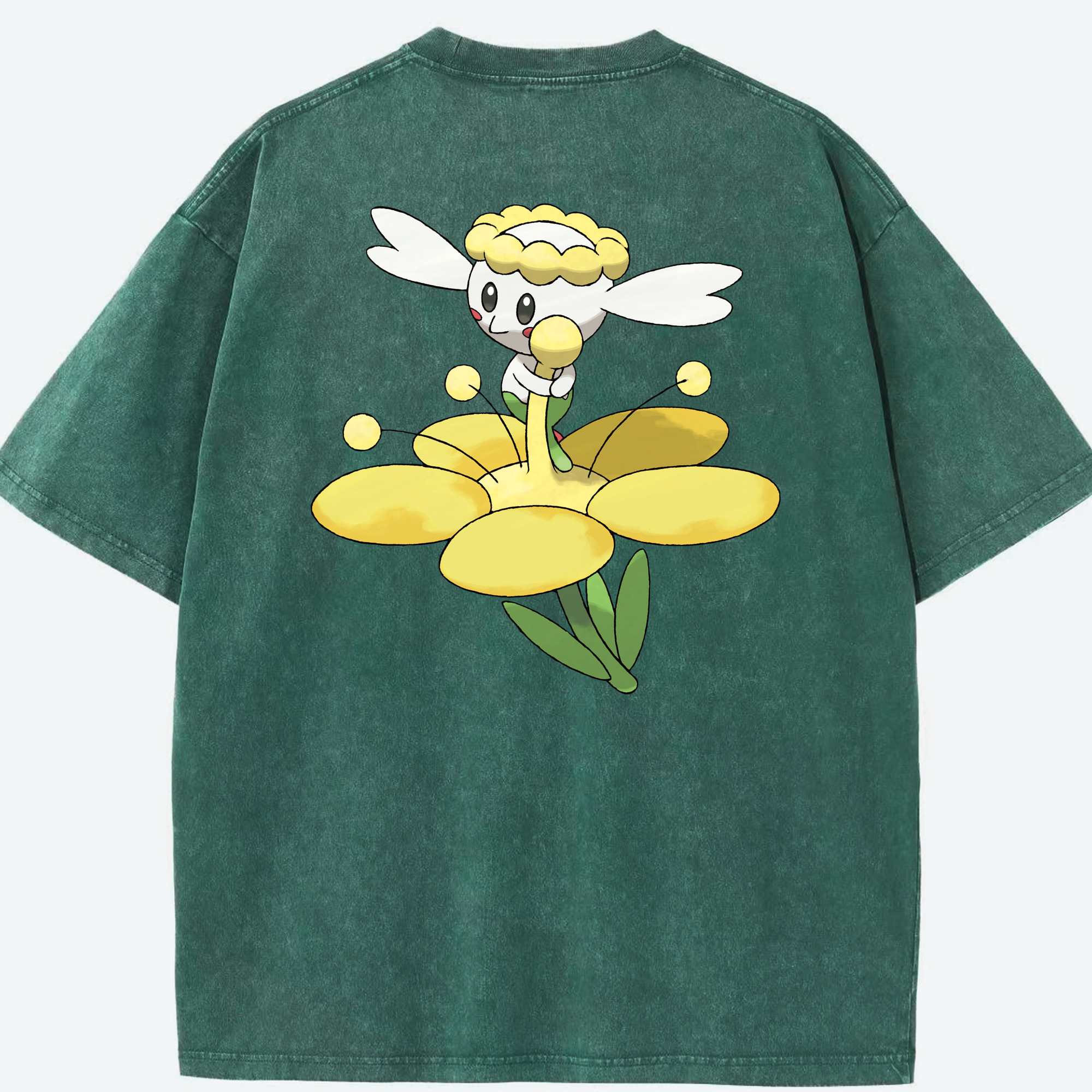 （画像用） ポケットモンスター Pokémon 綿100% ヴィンテージ風 半袖Tシャツ（背面プリント）